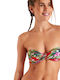 Boro Kaanapali Strapless Bikini Top Floral