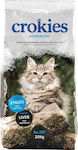 Nutripet Crokies Advanced 25Γ Cat Dry Food with Liver / Vegetables / Fish 20kg