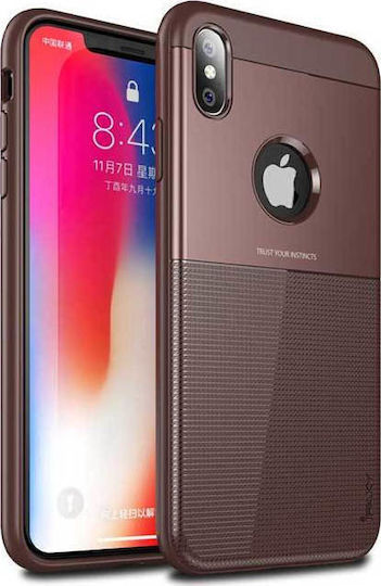 iPaky Shield Back Cover Plastic Brown for iPhone X / XS
