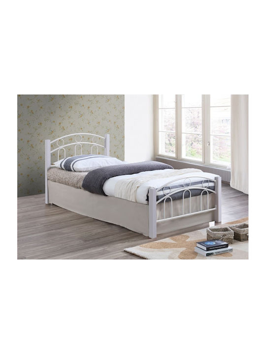Norton Double Metal White Bed Suitable for Matt...