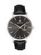 Gant Park Hill Watch Battery with Black Leather Strap