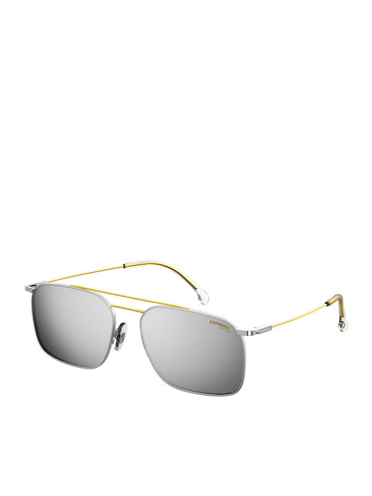 Carrera Men's Sunglasses with Gold Metallic Frame and Grey Mirror Lenses 186/S TNG/T4