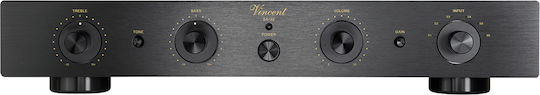 Vincent SA-32 Хибрид Предусилвател Hi-Fi Стерео Черен