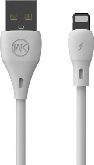 WK WDC-072i USB-A to Lightning Cable White 1m (250407)