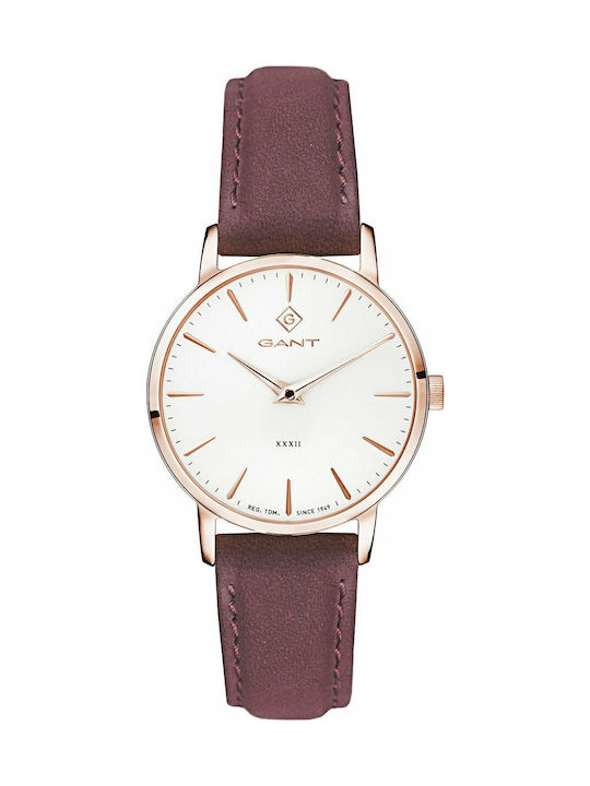 Gant Park Avenue Uhr mit Braun Lederarmband