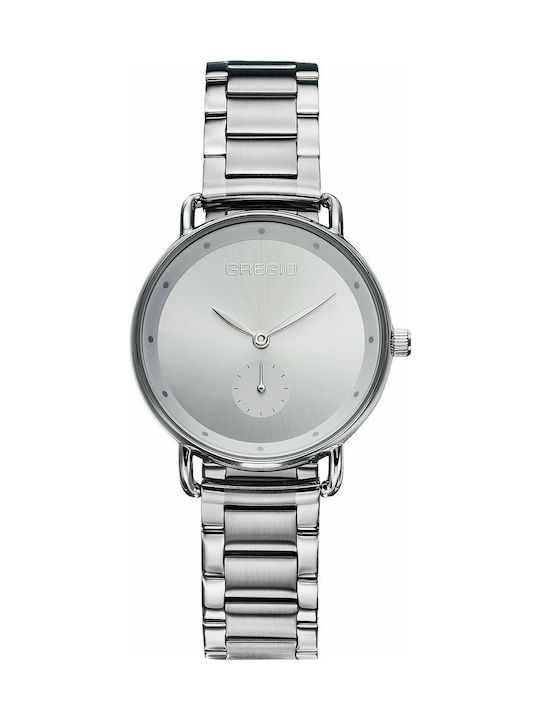 Gregio Chrystie Watch with Metal Bracelet Silver