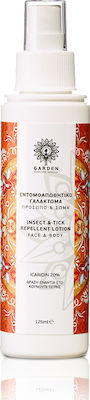 Garden Insect & Tick Εντομοαπωθητικό Γαλάκτωμα σε Spray Icaridin 20% Κατάλληλο για Παιδιά 125ml