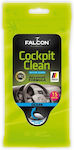 Falcon Wipes Cleaning for Interior Plastics - Dashboard with Scent Ocean Μαντηλάκια Ταμπλό Ocean 18068