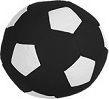 Πουφ Σκαμπό Μπάλα Ποδοσφαίρου Ε Μαύρο 40x40cm