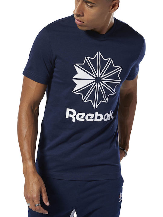 Reebok Classics Men's Athletic T-shirt Short Sleeve Blue
