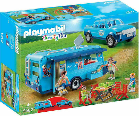 Playmobil Family Fun Pickup with Caravan for 4+ years old