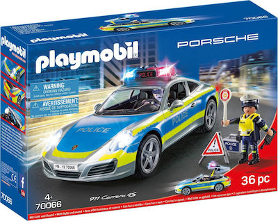 Playmobil City Action Porsche 911 Carrera 4S Police for 4+ years old