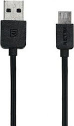 Remax Fast Safe RC-129m Flat USB 3.0 σε micro USB 1m Μαύρο