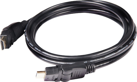 Club3D HDMI 2.0 Premium High Speed 4K 60Hz HDR Cable HDMI male - HDMI male 2m Μαύρο