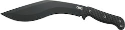 Columbia River Knives Kuk Machete Black with Blade made of Carbon Steel with Sheath