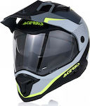 Acerbis Reactive Graffix Black/Grey Κράνος Μηχανής On-Off 1350gr με Sunvisor