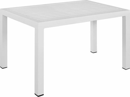 Маса Алуминиево Стабилна Sahira White 120x80x75бр