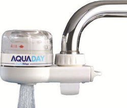 Aquaday White Activated Carbon Faucet Mount Water Filter