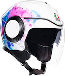 AGV Orbyt Mayfair White/Purple Motorradhelm Jet...