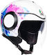 AGV Orbyt Mayfair White/Purple Motorradhelm Jet 1280gr KR01518