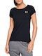 HeatGear Γυναικείο T-shirt Fast Drying Μαύρο