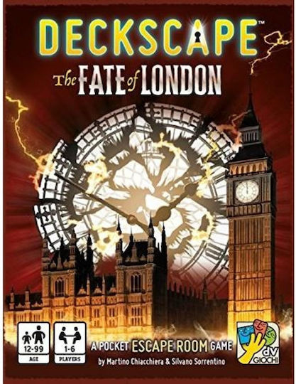 Board Game Deckscape Fate of London for 1-6 Players 12+ Years Old (EN) Da Vinci Games