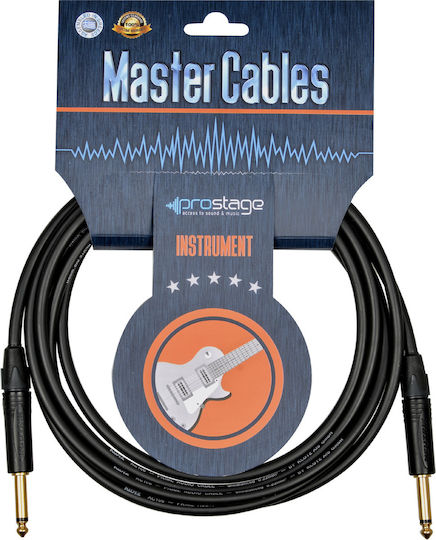 Prostage Кабел 6,3 мм мъжки - 6,3 мм мъжки 5м Черен (TM-B05)
