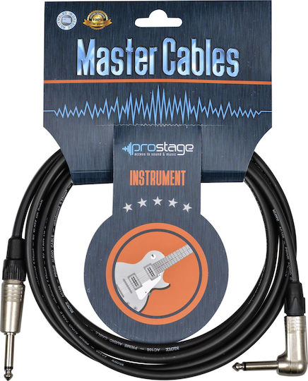 Prostage Kabel 6,3mm Stecker - 6,3mm Stecker 2m Schwarz (TMG-02)