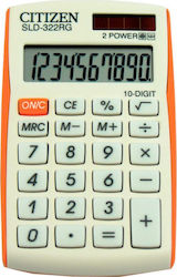 Citizen SLD-322 Calculator Pocket 10 Digits in Orange Color