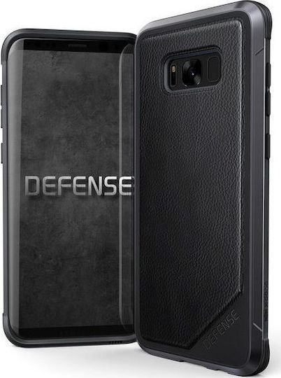 X-Doria Defense Lux Back Cover Δερμάτινο Μαύρο (Galaxy S8+)
