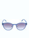 Benetton Women's Sunglasses with Blue Plastic Frame and Brown Gradient Lens BE5009 921