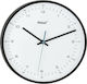 Mebus Wall Clock Plastic White Ø20cm