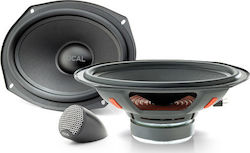 Focal Car Speaker Set ISU690 Separate 6x9" with 80W RMS (2 Way)