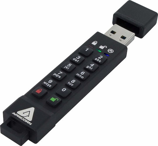 Apricorn Aegis SecureKey 32GB USB 3.0 Stick Μαύρο