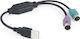 Gembird Converter USB-A male to PS/2 female 1pcs UAPS12-BK