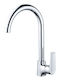 Gloria America Favore Tall Kitchen Faucet Counter Silver