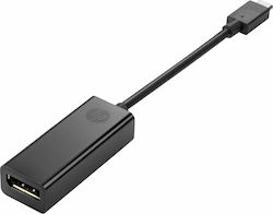 HP Μετατροπέας USB-C male σε DisplayPort female (N9K78AA)
