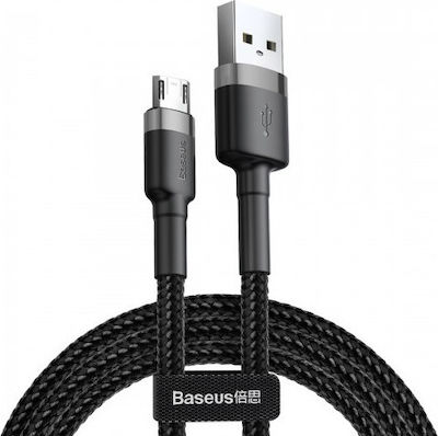 Baseus Cafule Braided USB 2.0 to micro USB Cable Γκρι 2m (CAMKLF-CG1 )