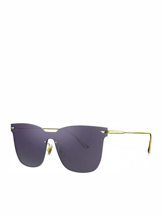 Bolon Women's Sunglasses with Gold Metal Frame BL7038A60