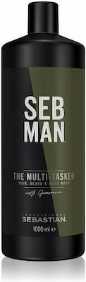 Sebastian Professional The Multi-tasker 3 In 1 Hair Beard And Body Wash 1000ml