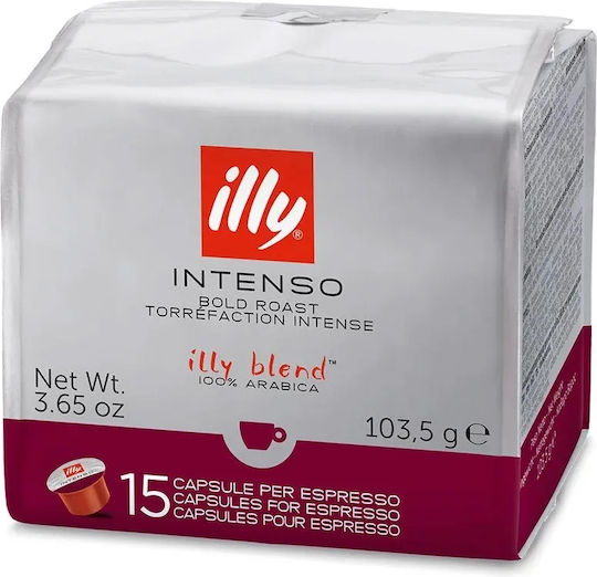Illy Κάψουλες Espresso Mitaca MPS Intenso Dark Roast Συμβατές με Μηχανή Mitaca 15caps