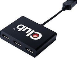 Club3D CSV-5300A DisplayPort Multi Stream Transport Hub Converter Club3D CSV-5300A DisplayPort Multi Stream Transport Hub Converter