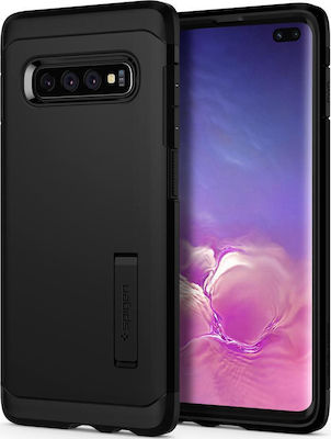 Spigen Tough Armor Plastic Back Cover Durable Black (Galaxy S10+)