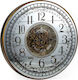 Artekko Antique Wall Clock Metallic Bronze Ø81.79cm