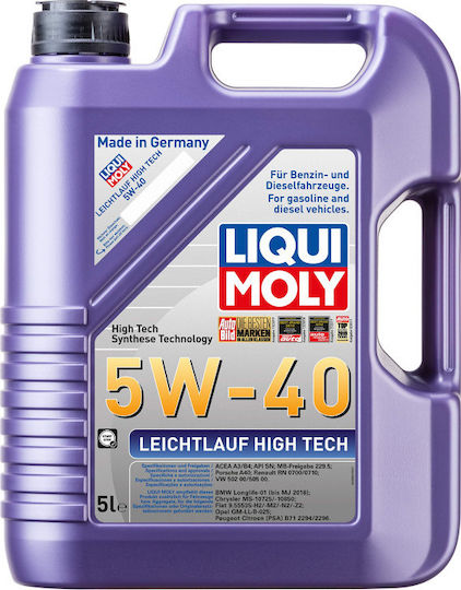 Liqui Moly Leichtlauf High Tech Συνθετικό Λάδι Αυτοκινήτου 5W-40 5lt