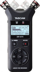 Tascam DR-07X Stereo Ψηφιακός Φορητός Εγγραφέας Μπαταρίας για Εγγραφή σε Κάρτα Μνήμης με Διάρκεια Εγγραφής 17 Ώρες και Τροφοδοσία USB