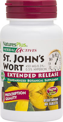 Nature's Plus Herbal Actives St. John's Wort Extended Release 450mg Balsamwort 60 tabs