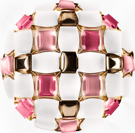 Slamp Mida Deckenleuchten Montieren Rosa mit Lampenbirnensockel E27