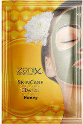 Zenix Clay Face Mask Sachets Honey Μάσκα Προσώπου 20gr