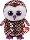 TY Plush Beanie Boos Flippables Sequin Owl for 3+ Years 23 cm